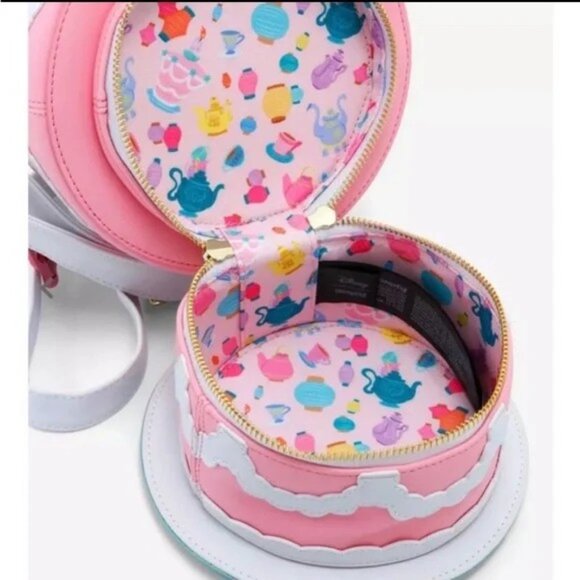 NWT Disney Loungefly Alice in Wonderland Teacup Unbirthday Cake Purse - Picture 5 of 5